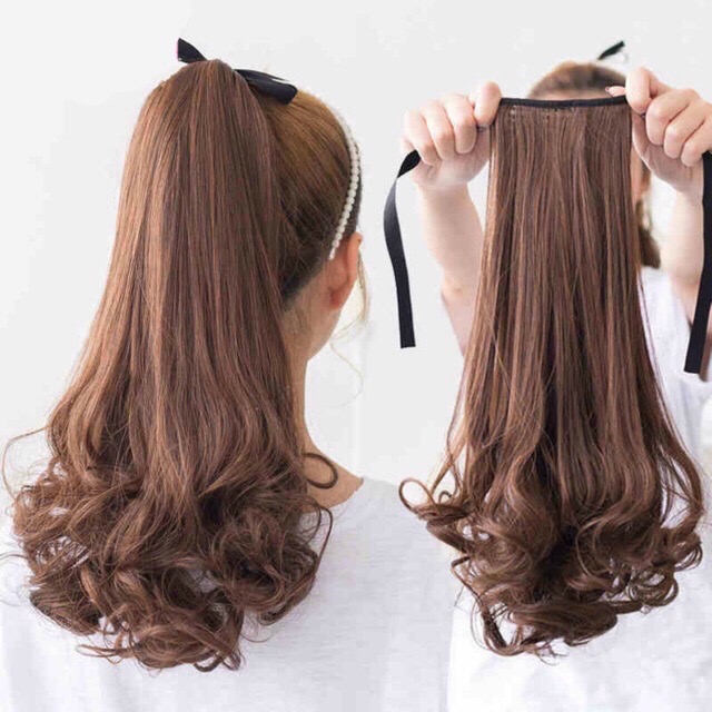 Tóc Giả Cột ❤️🎀❤️💕 Tóc Cột Xoăn Đuôi