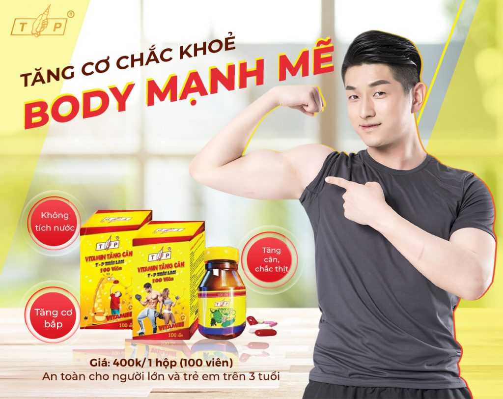 01 lọ Tăng Cân Thái Lan Lọ 50 Viên (9 Vitamin Thái)