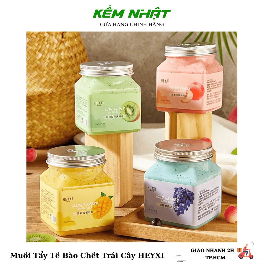 Muối tẩy tế bào chết trái cây heyxi - bath salt