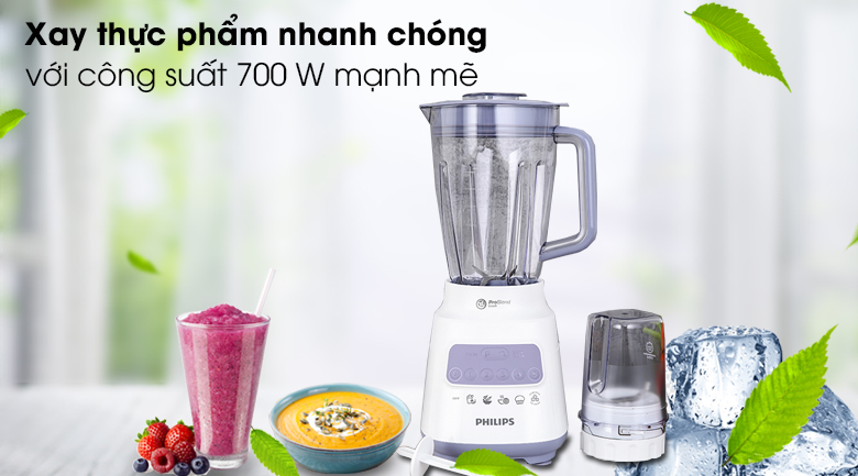 Máy xay sinh tố Philips HR2221 (Thay thế Model HR2115) - Hàng công ty (Bảo hành chính hãng 2 năm tại các Trung tâm bảo hành Philips trên toàn quốc)
