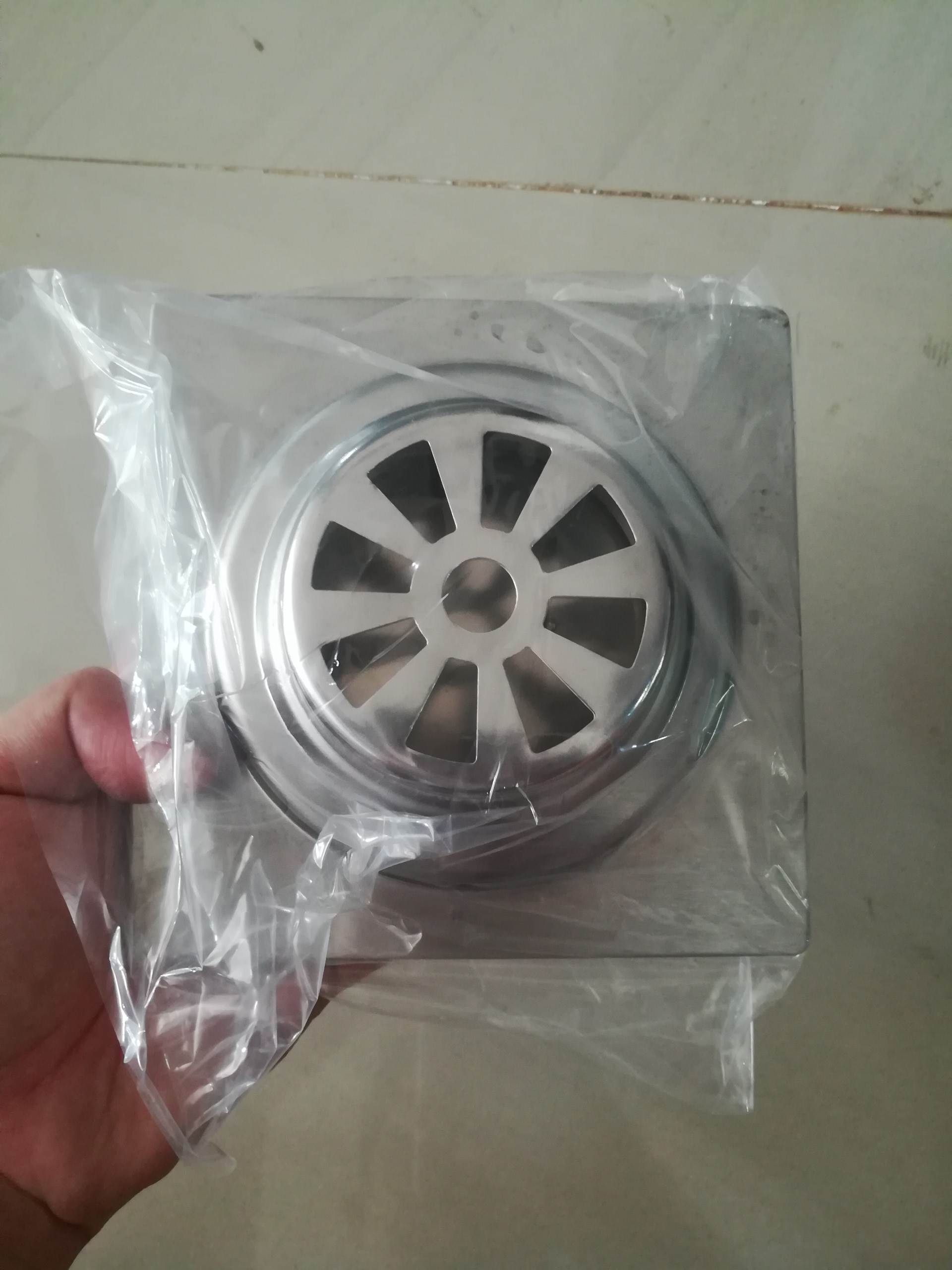 Thoát sàn ngăn mùi SUS304 ( 15x15cm phi 90) - Hàng Cao cấp