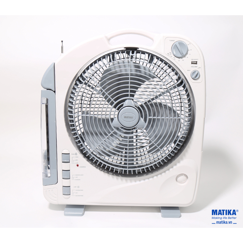 Quạt sạc điện MATIKA MTK-6315 4IN1