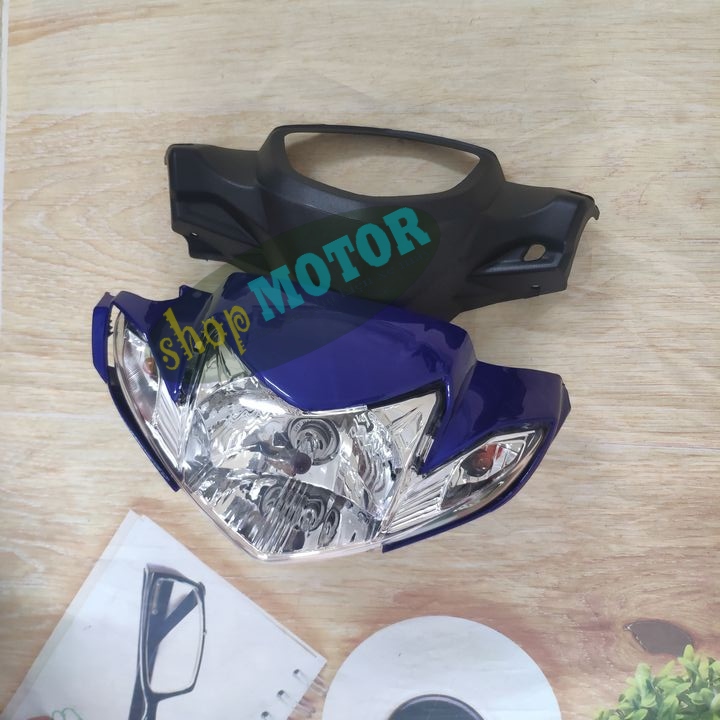 [ 3 MÓN ] Đầu C110 phanh ĐĨA xe SIRIUS , kèm pha đèn ,gáy