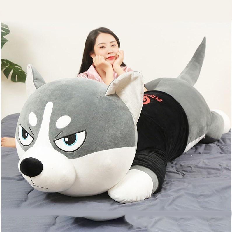 Chó Husky Nhồi Bông Mặt Ngáo Siêu Đẹp