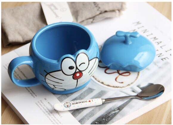 Ly Cốc Sứ 3D Doremon Doraemon Dễ thương