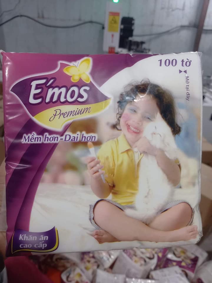 Combo 5 gói khăn giấy đa năng Emos 2 lớp (1 gói/100 tờ)
