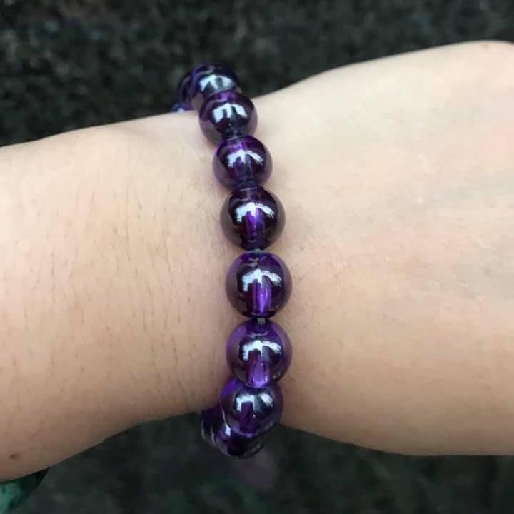 [HCM]VÒNG  ĐÁ TOPAZ TÍM THIÊN NHIÊN 10LY