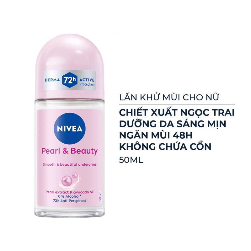 Lăn Khử Mùi Khô Thoáng 72h Nivea Deodorant Roll-On 50ml