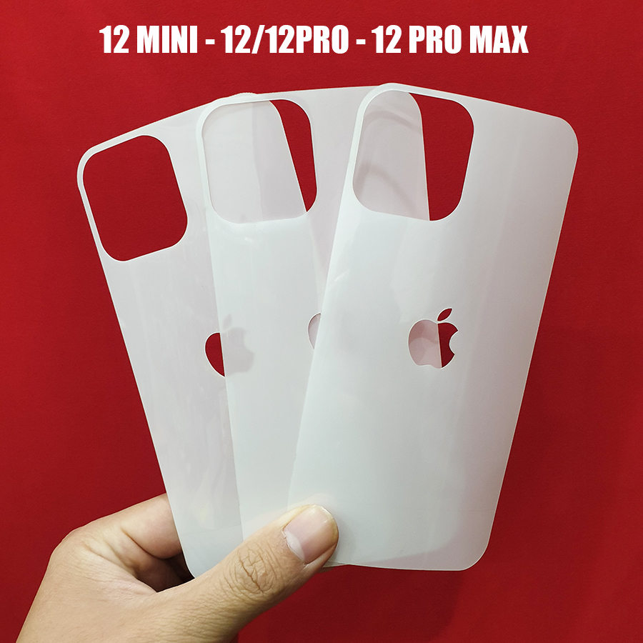 Miếng dán PPF DÁN VIỀN - MẶT LƯNG IPHONE 12/ 12PRO/ 12 PRO MAX/ 12 MINI