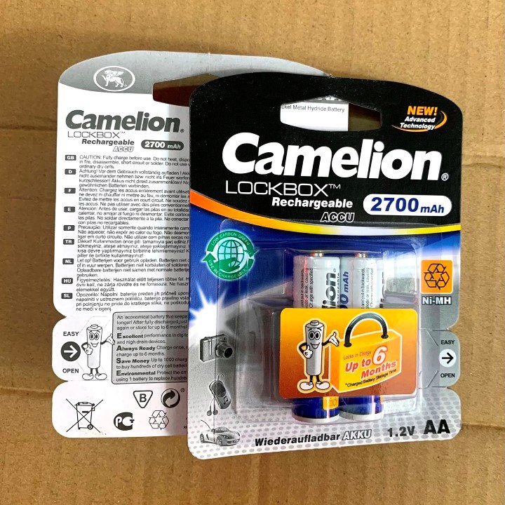 2 Pin sạc AA Camelion 2700mAh