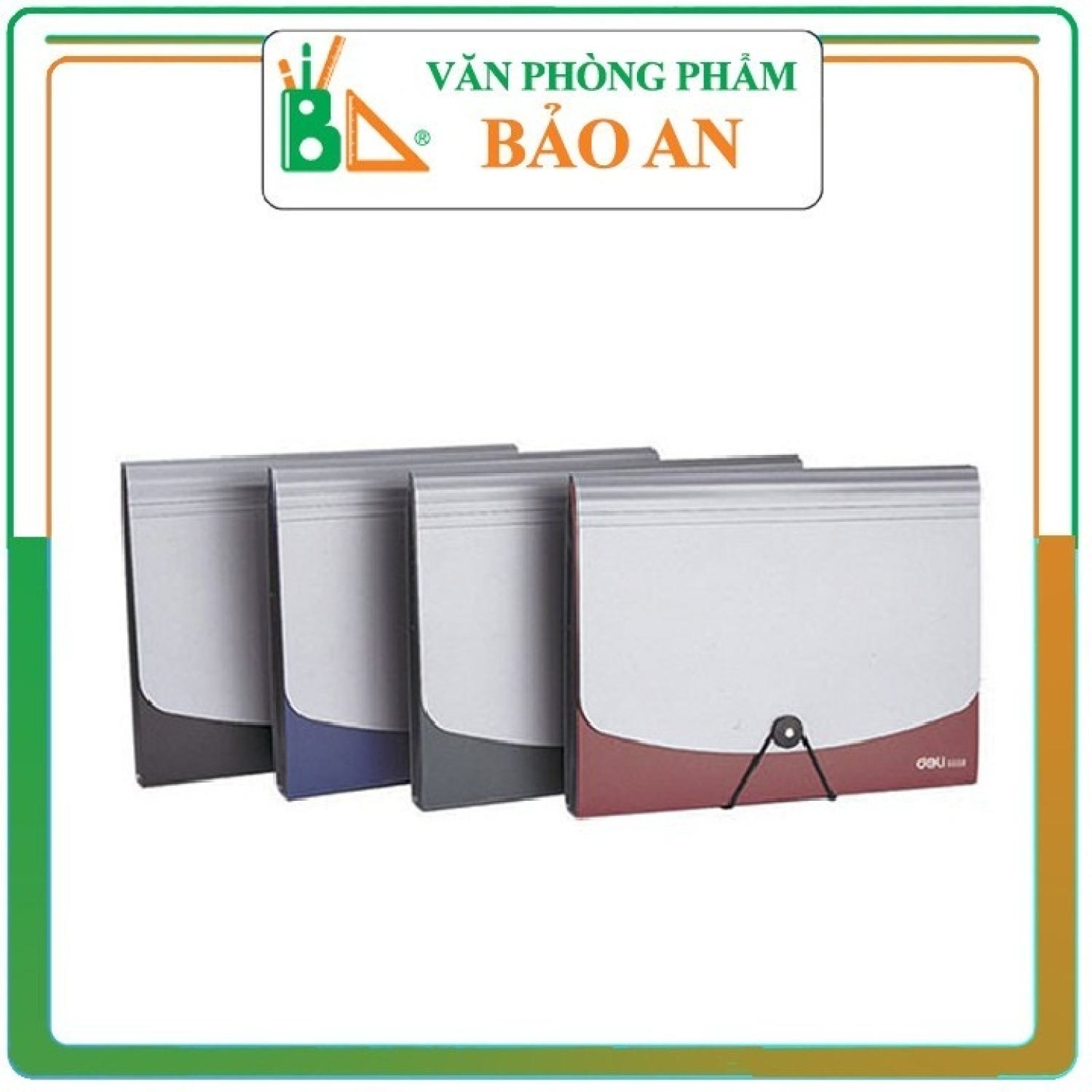 Cặp Tài Liệu 12 Ngăn Deli 5558, có nhiều màu lựa chọn,giao màu ngẫu nhiên,Cặp tài liệu nút bóng rất tiện dụng, thời trang và chắc chắn.