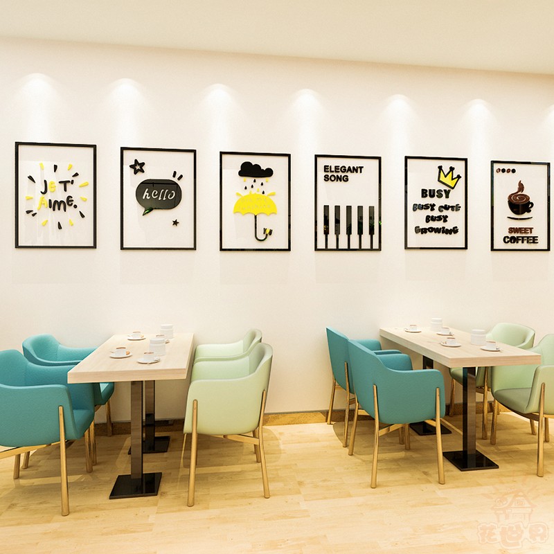 Tranh dán tường mica - bộ 3 khung ảnh 2021 trang trí phòng khách, phòng ngủ, phòng làm việc