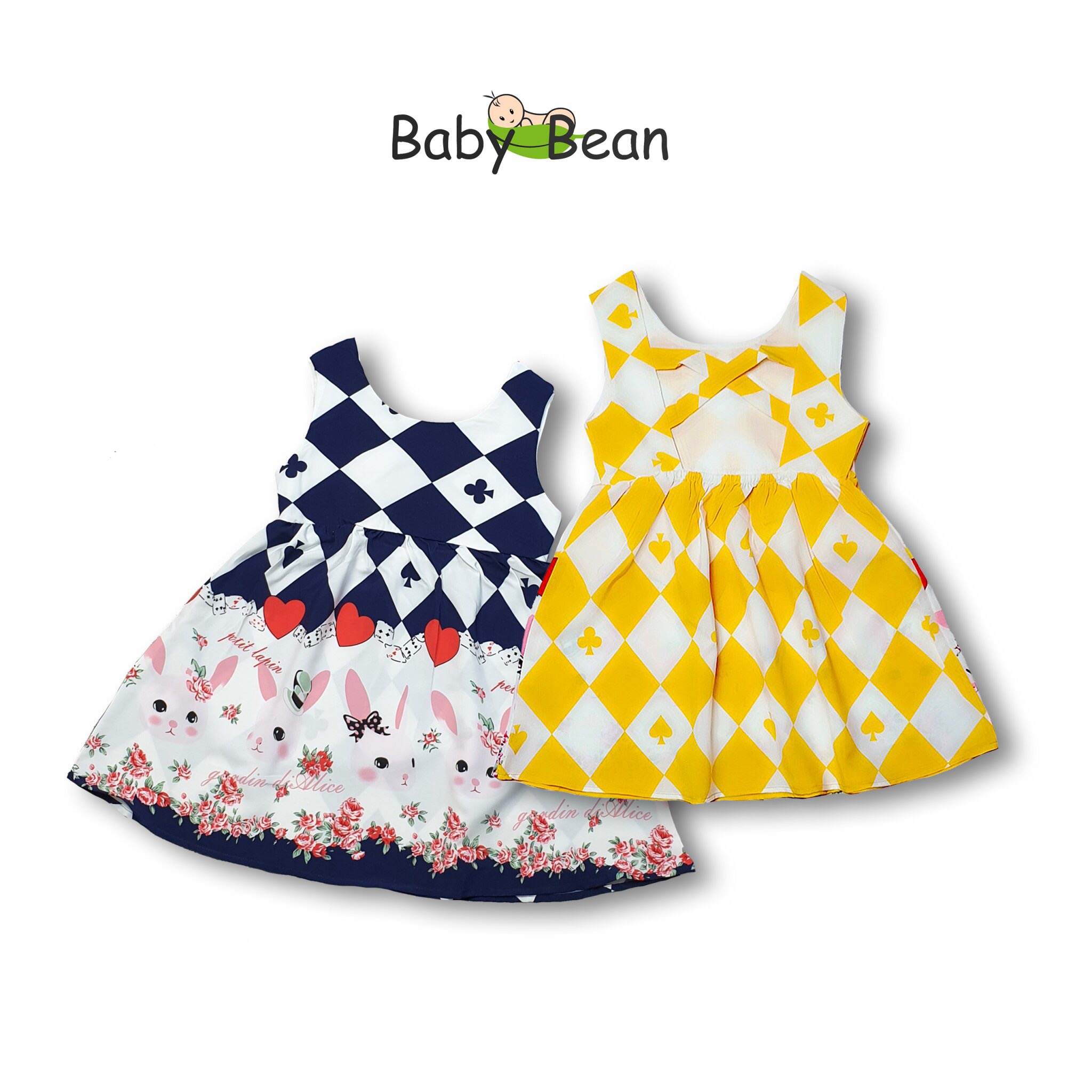 Váy Đầm Lụa 2 Dây Chéo Lưng Bé Gái BabyBean (10kg-35kg)