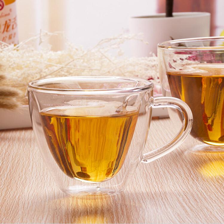 Ly thủy tinh trái tim chịu nhiệt 2 lớp bên