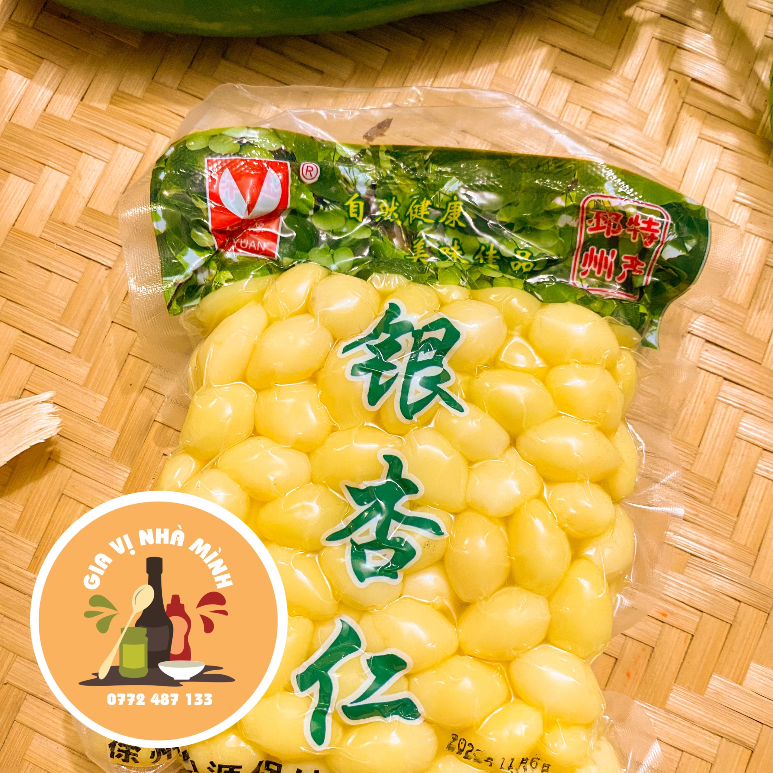 BẠCH QUẢ HÚT CHÂN KHÔNG - GÓI 250GR
