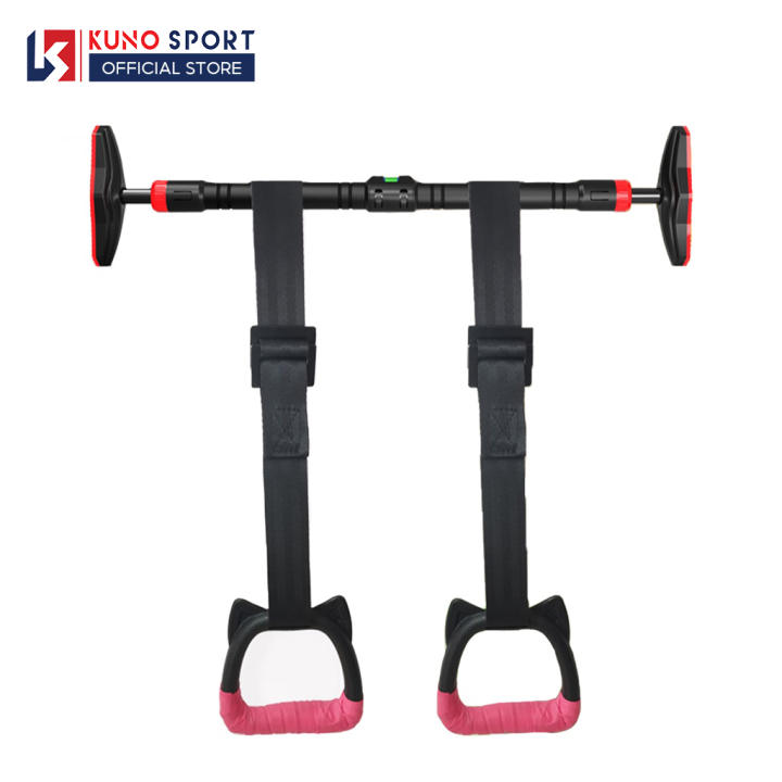 Thanh Tập Xà Đơn Treo Tường Gắn Cửa KUNO SPORT Nhiều Cỡ Chịu Lực 200kg Khóa An Toàn Chống Trượt Tập Gym Tại Nhà