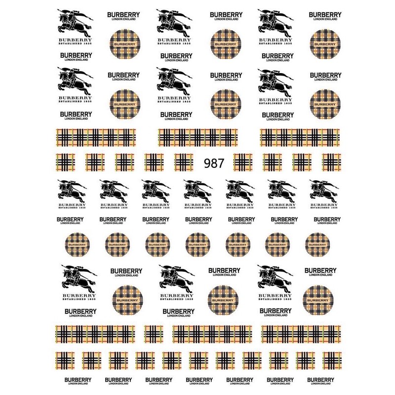 sticker dán móng tay nail thương hiệu mẫu mới