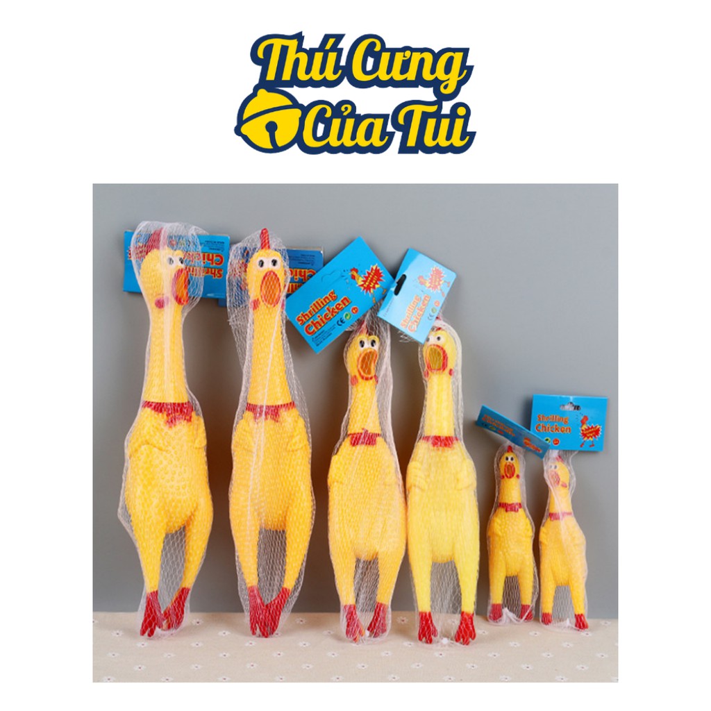 Đồ chơi gà nhựa gào thét cho chó mèo - thú cưng của tui