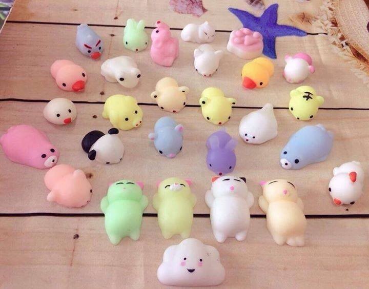 Sét 10 Squishy mochi hình thú siêu dễ thương