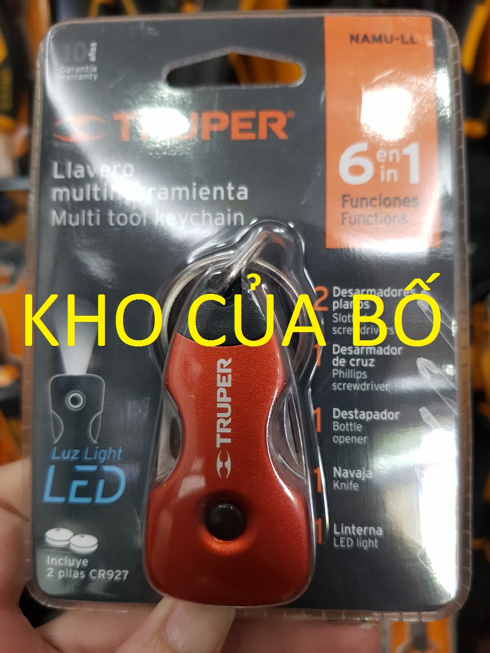 Dụng cụ đa năng 6 chi tiết có đèn led truper - 113336 - namu-ll