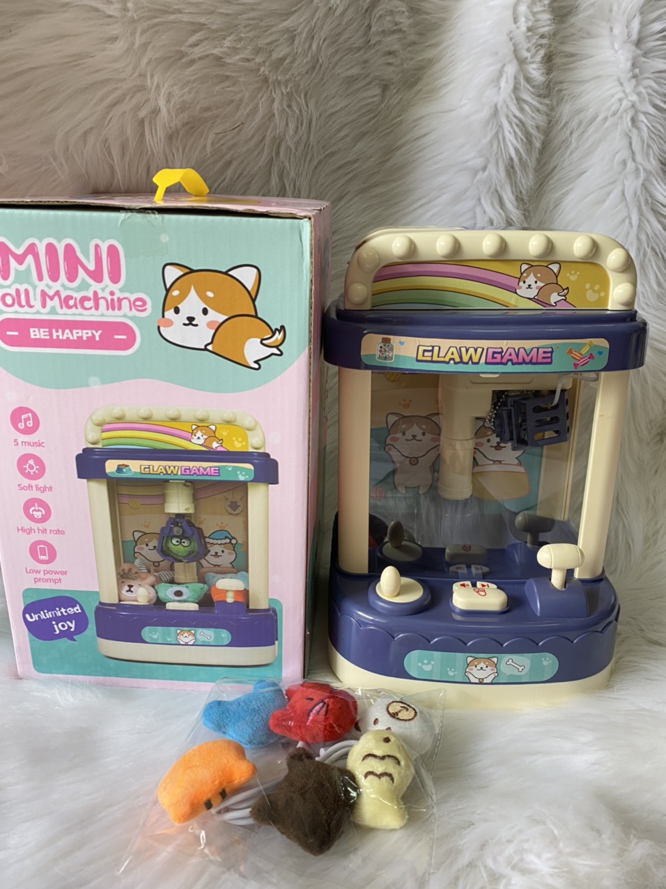 [HCM]Máy gắp thú mini kèm gấu bông mini