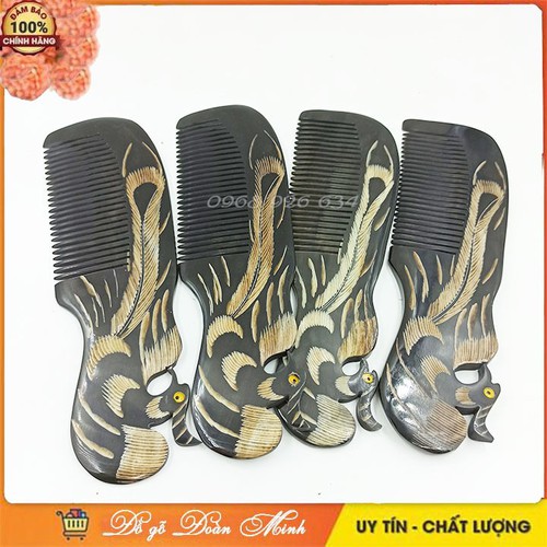 Lược chải tóc - Lược sừng chải tóc hình phượng