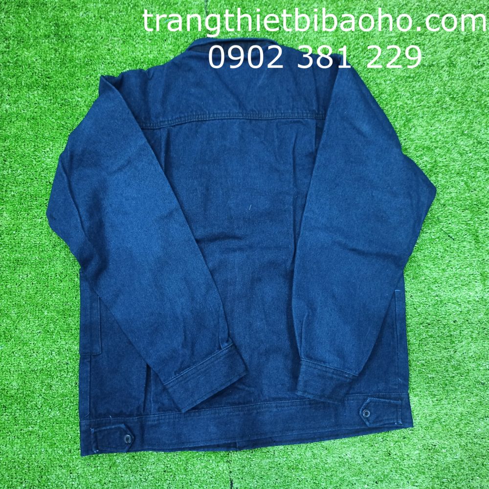 Áo jean điện lực màu xanh đen - đủ size