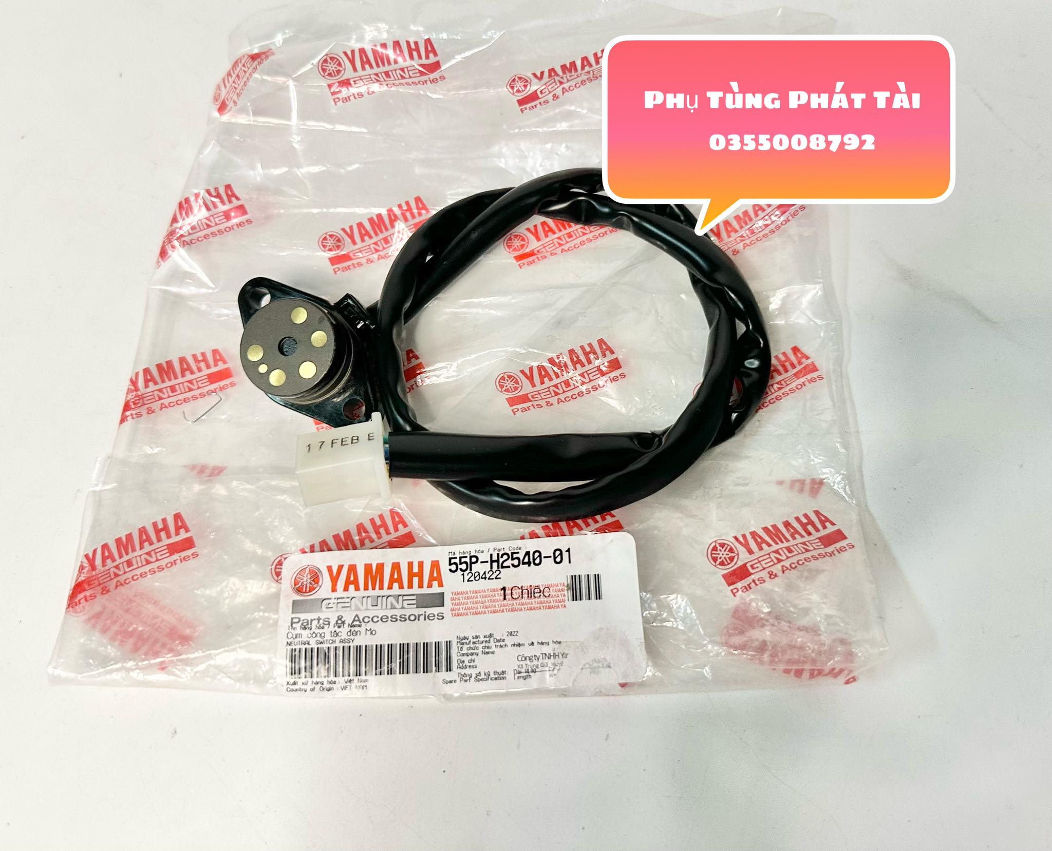 Dây báo số - báo mo exciter 2011 - 5 số chính hãng yamaha