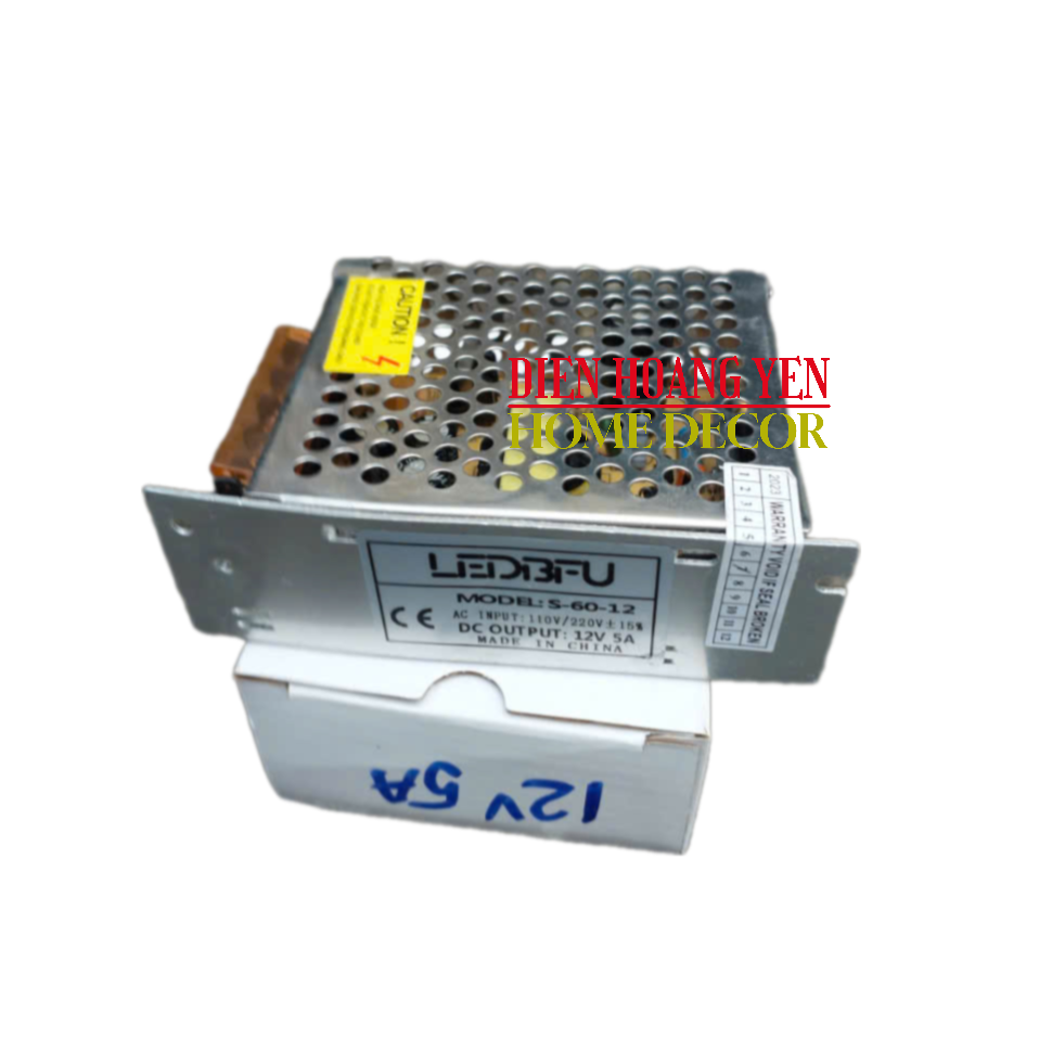Nguồn tổng tổ ong 12V 5A 60W BẢO HÀNH 12 THÁNG