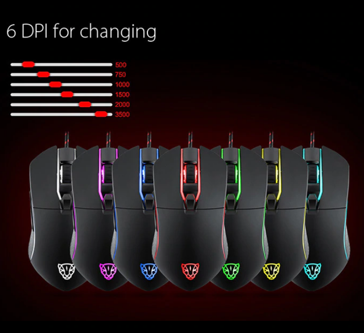 Chuột game thủ Motospeed V30 Optical Gaming Mouse LED RBG
