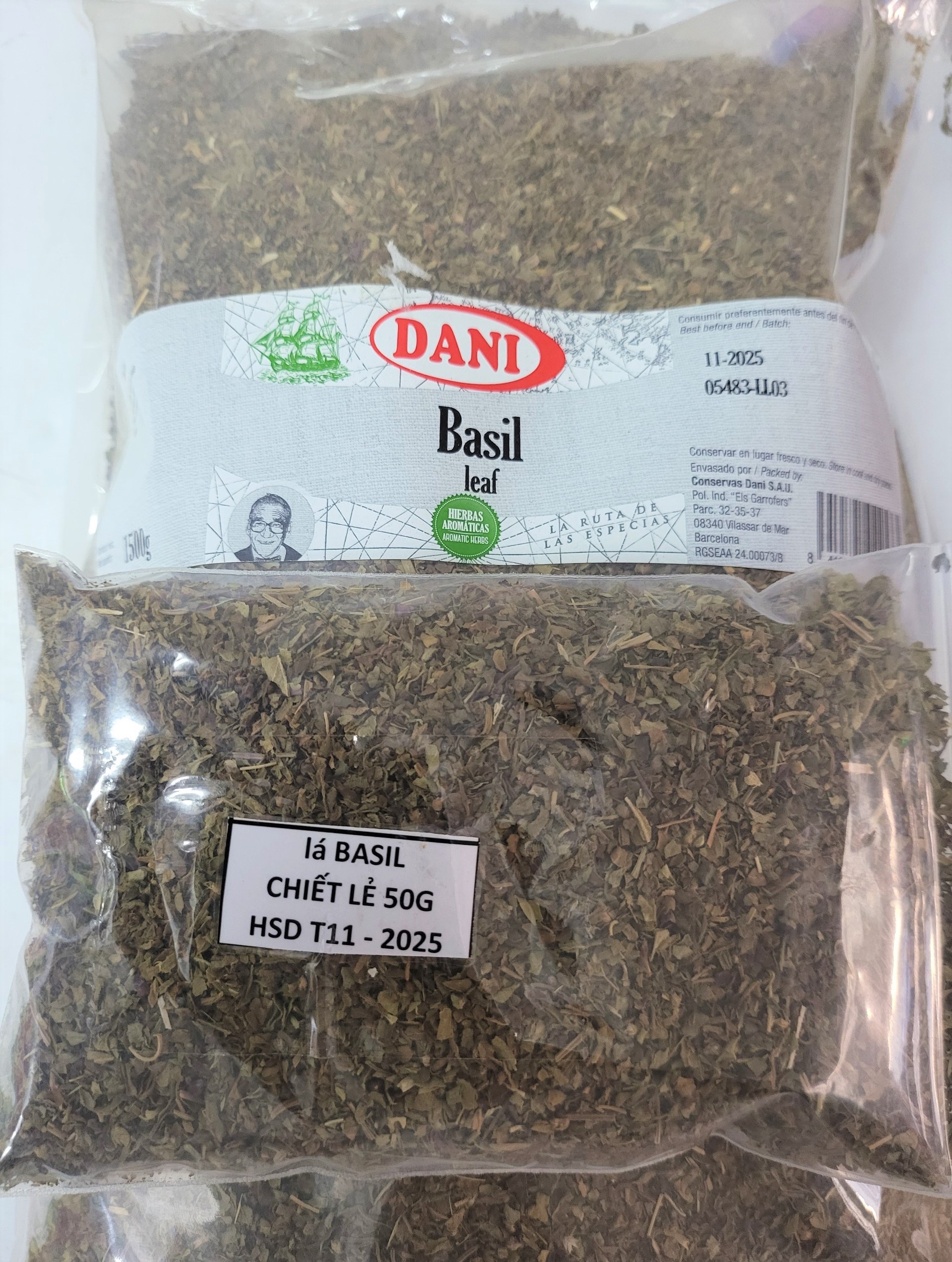 [Túi Zip 50g] LÁ HÚNG QUẾ KHÔ Basil Leaf