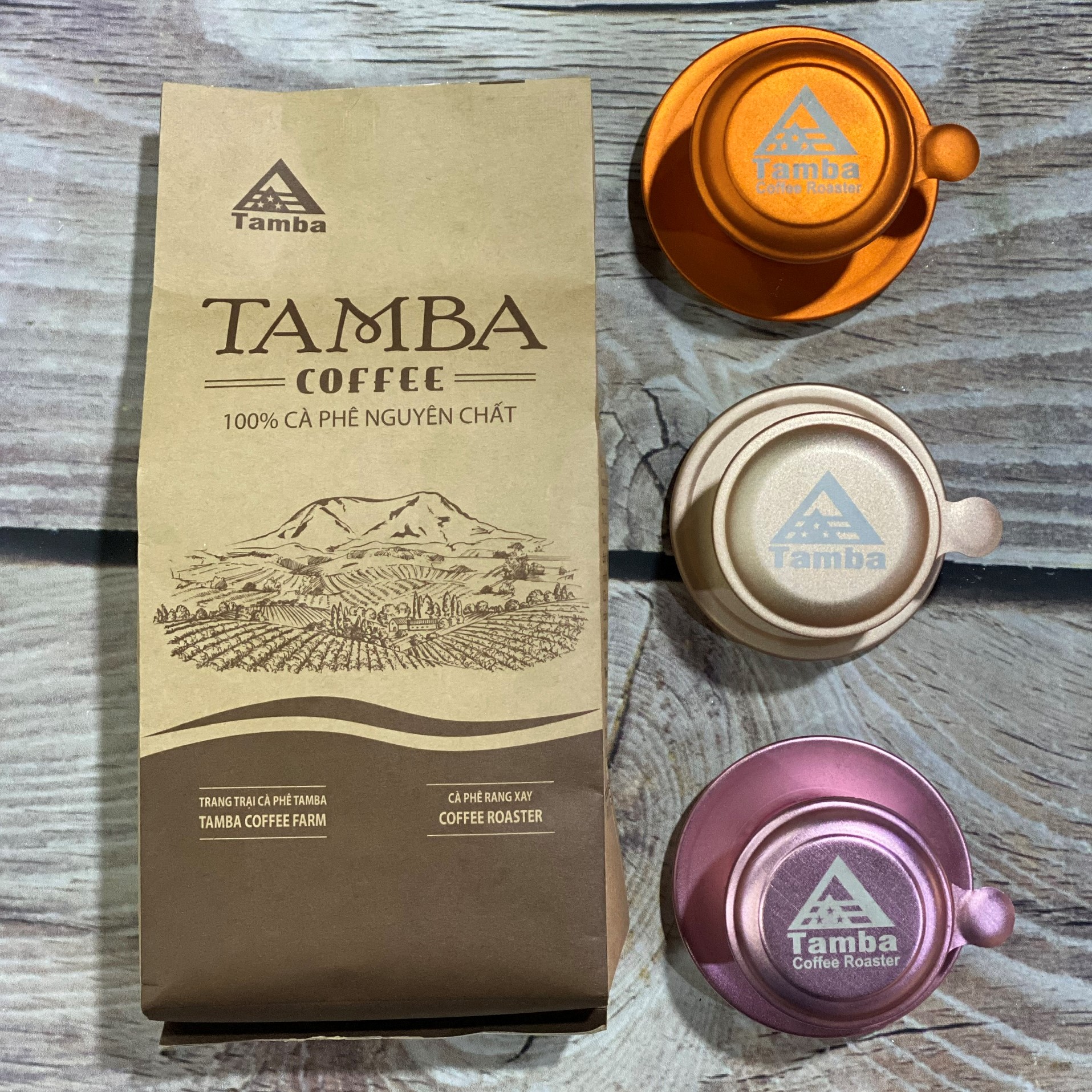 Cà phê bột Robusta R2 - Dark Roast - Tamba Coffee - 1000gr
