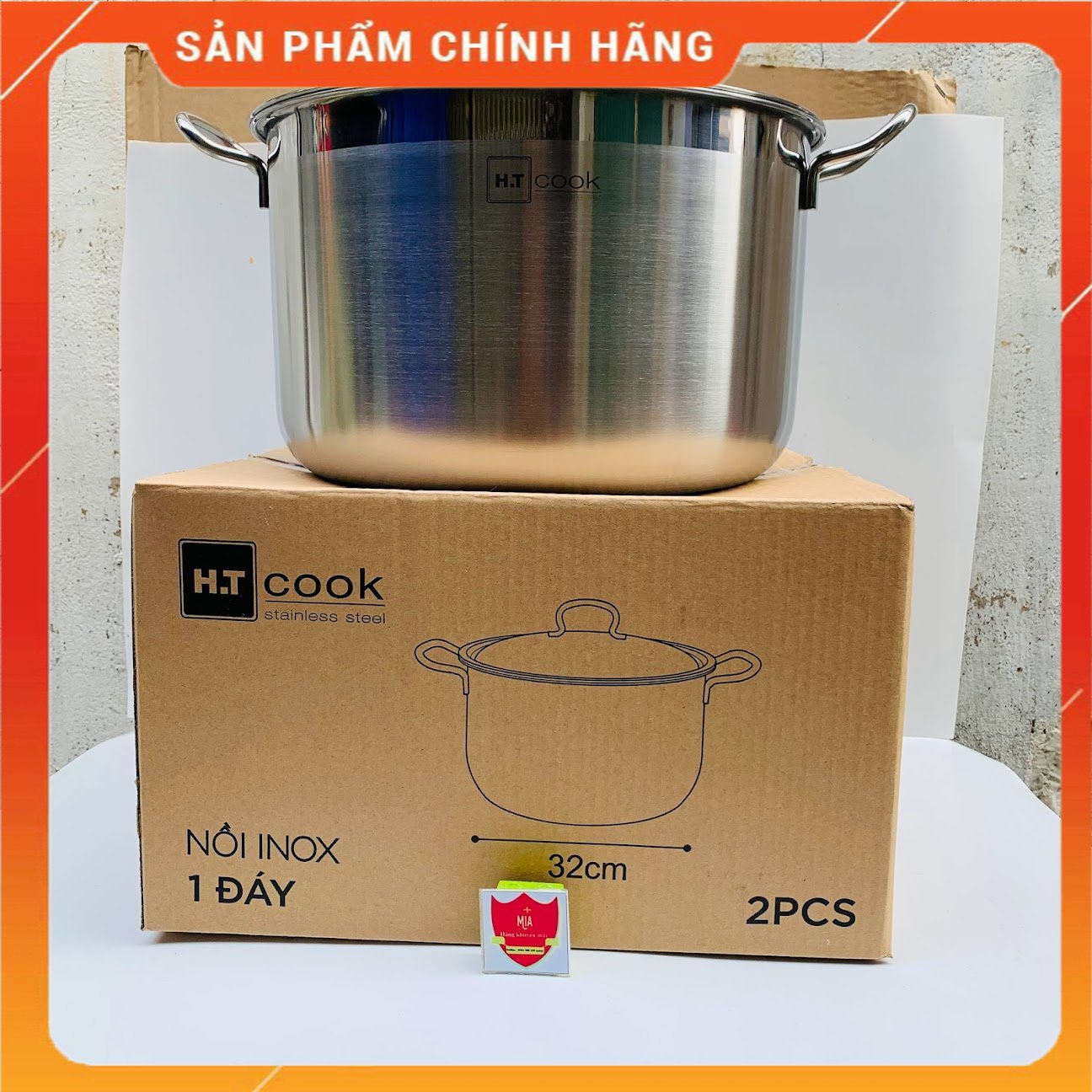 Nồi HT Cook 28cm/30cm/32cm luộc 2 con gà
