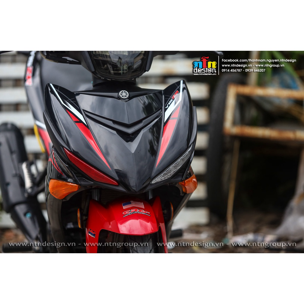 Tem rời dán xe exciter 150 mẫu y15zr đỏ đen 2021