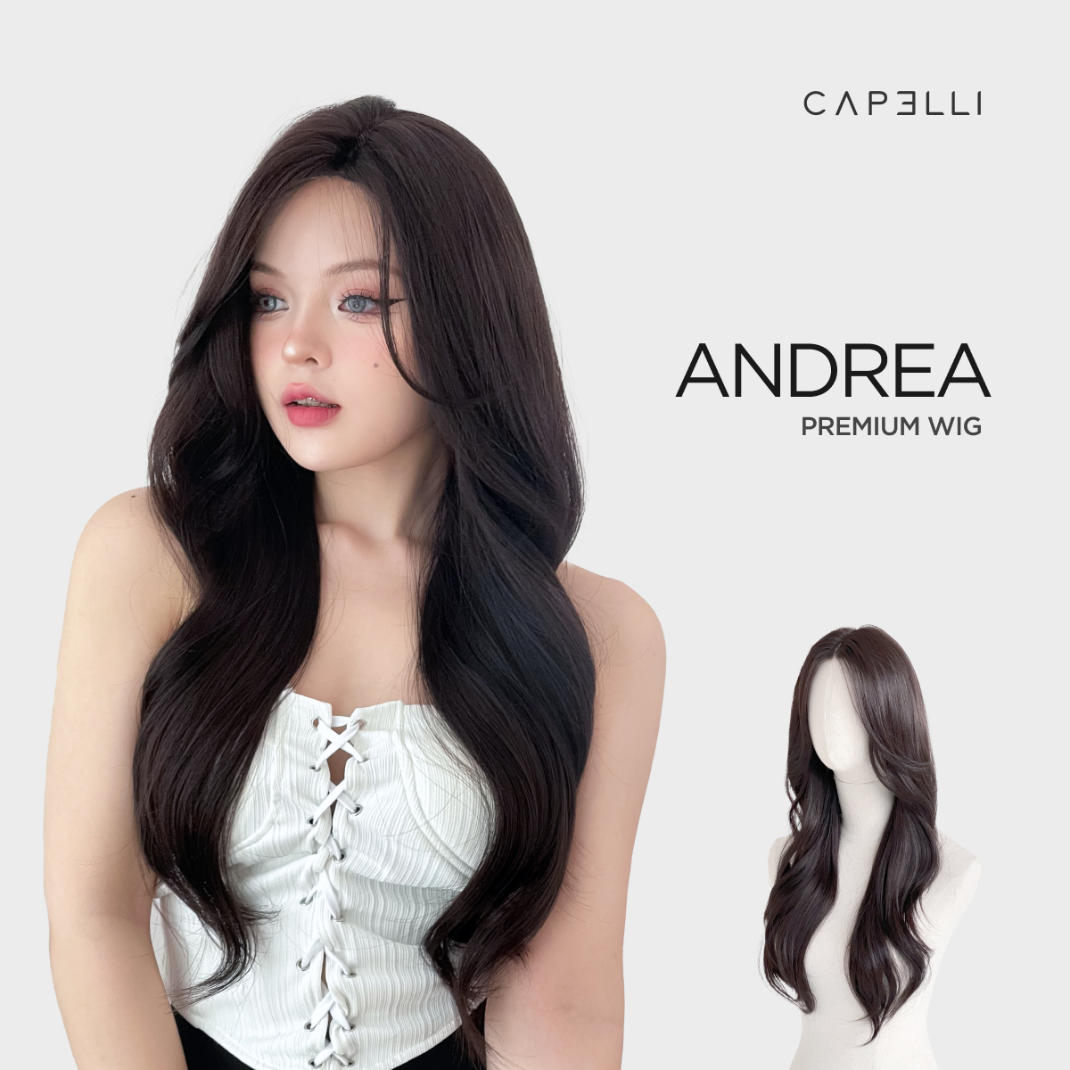 Tóc Siêu Da Đầu CAPELLI Andrea Premium Wig
