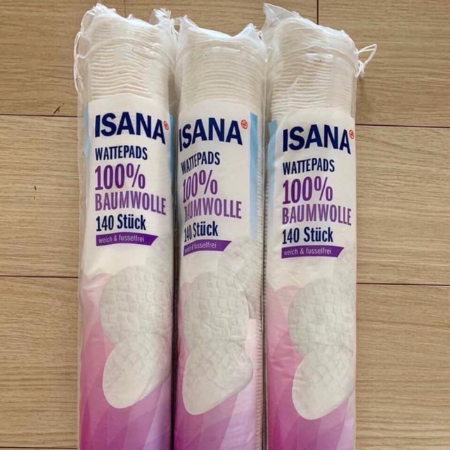 BÔNG TẨY TRANG ISANA ĐỨC 140 miếng