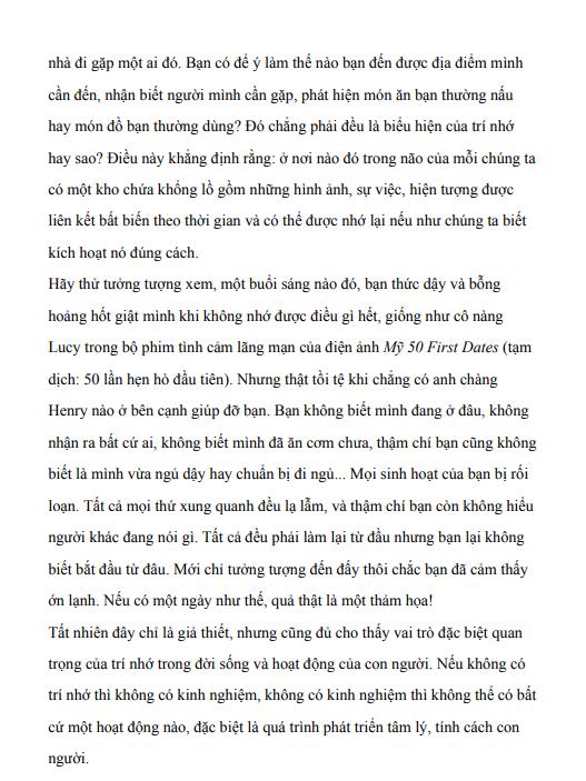 Sách - Luyện trí nhớ