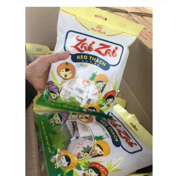 [Ăn Là Nghiền] Túi 350gr thạch zai zai hoa quả Đức Hạnh siêu thơm ngon
