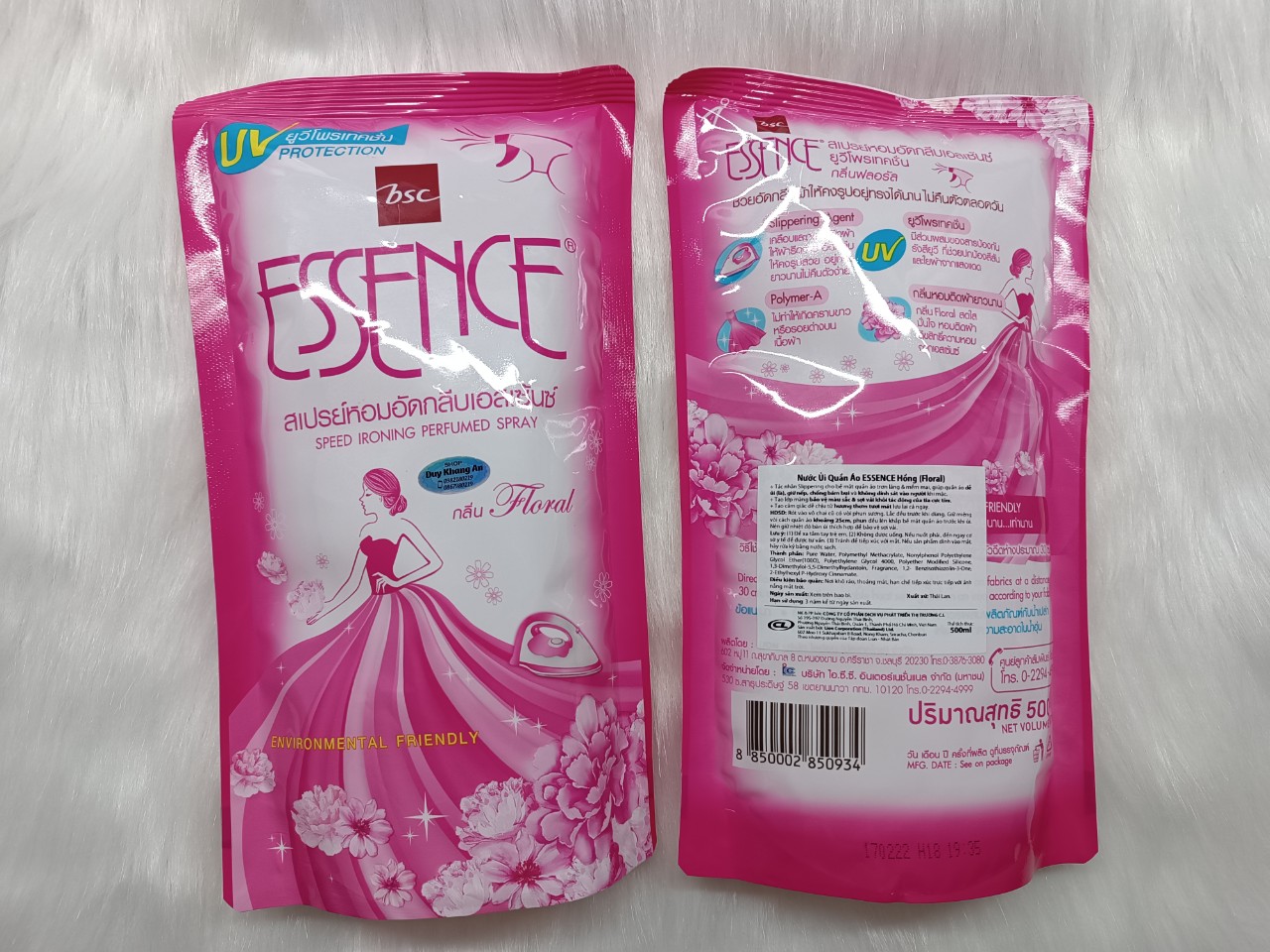 [HCM]Xịt ủi Essence Túi (bịch) 500ml (hàng nhập khẩu)
