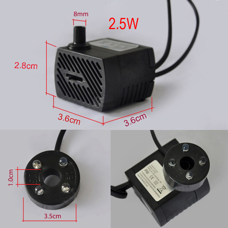 Máy Bơm Nước Chìm,Hồ Cá Hòn Non,Bộ Thác Nước 2w đến 10w