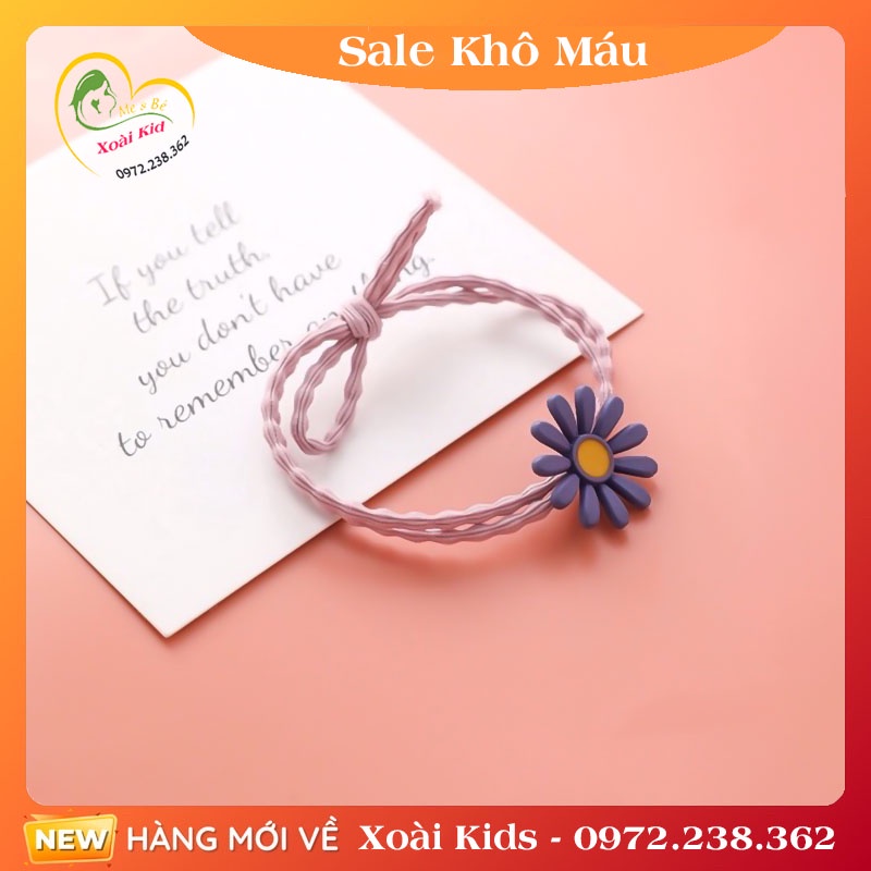 Dây Buộc Tóc, Cột Tóc Hình Hoa Cúc Cực Xinh Đẹp