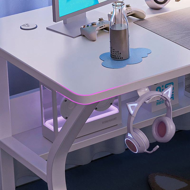 KS White Electronic Sports Table Home Work Table Simple Work Table Bedroom Study Work Table