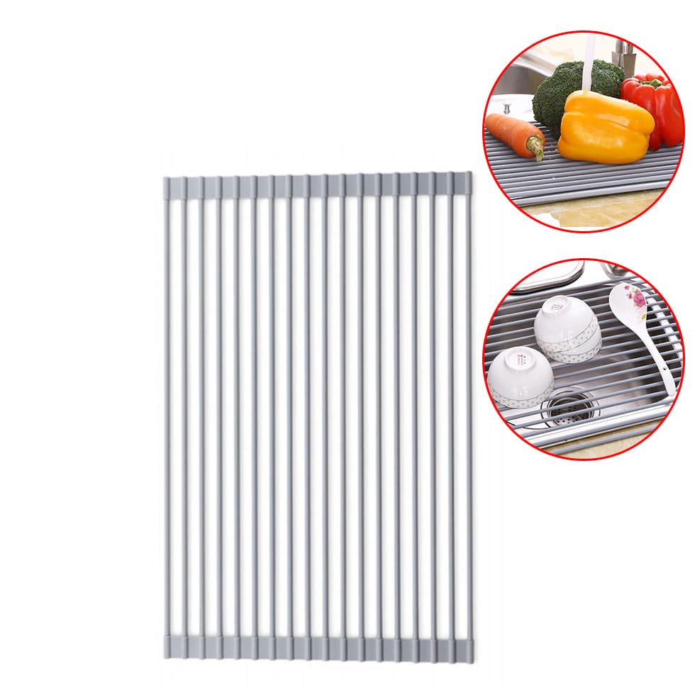 Giá Để Bát Inox 304 Để Chậu Bồn Rửa Bát, Tấm Mành Gác Bồn Rửa Bát, Rổ Gác Bồn Rửa Chén Đa Năng