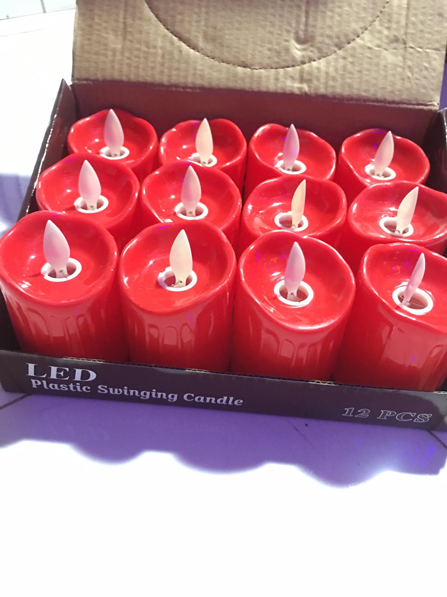 nến điện tử mini giọt nước ngọn lắc lư