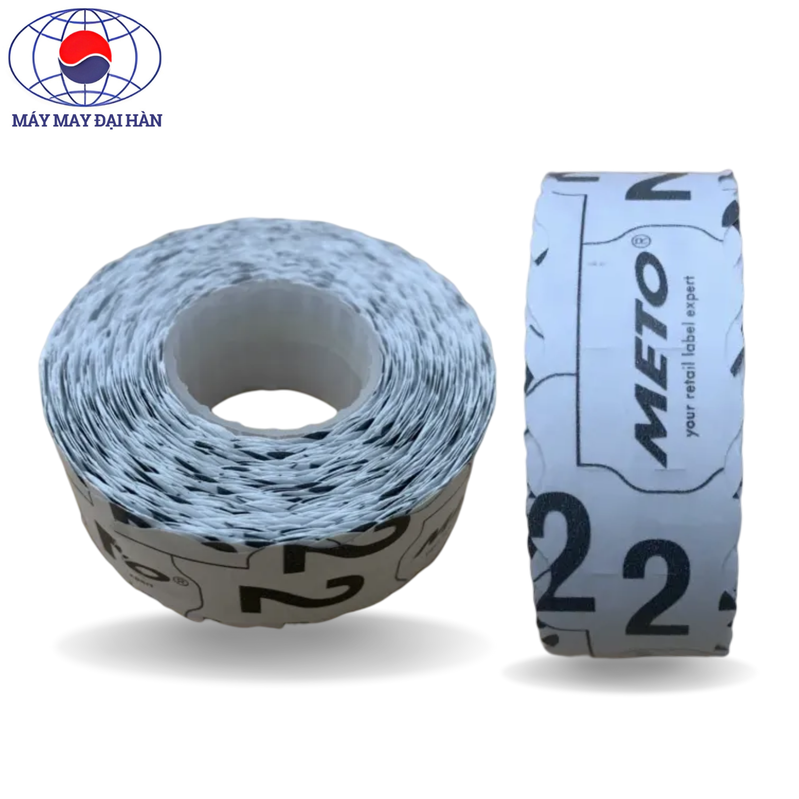 (COMBO 10 CUỘN) Cuộn Đánh Số Meto 2 Đế Đen