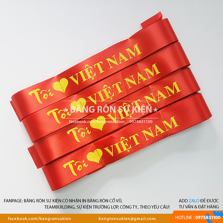 Băng rôn buộc đầu cổ vũ bóng đá ( combo 10 cái )