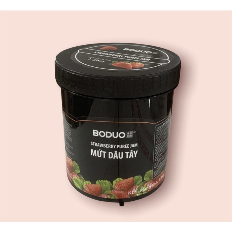 Mứt dâu tây Boduo hộp 1,3kg