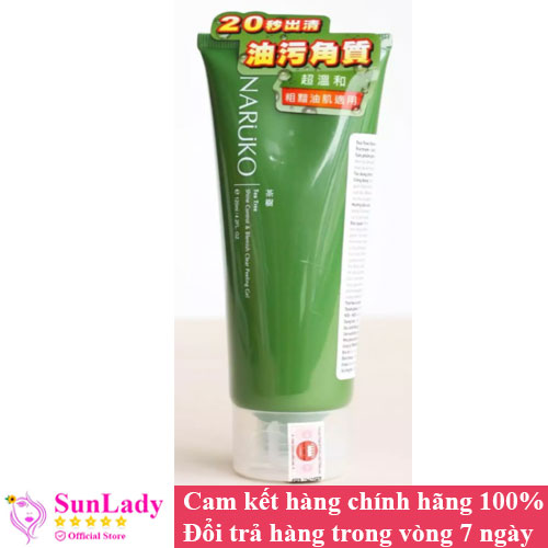 Tẩy Tế Bào Chết Tràm Trà Naruko Tea Tree Shine Control And Blemish Clear Peeling Gel 120ml