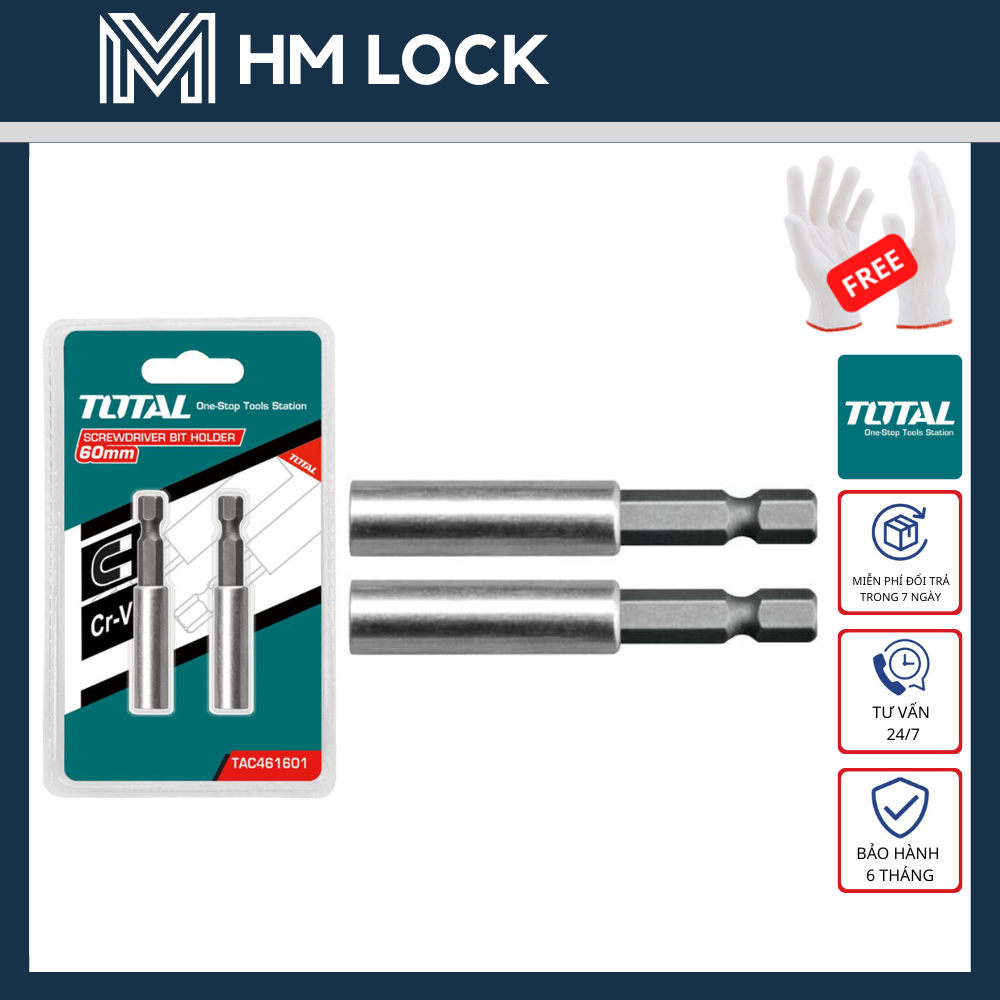 Mũi gắn vít total 60mm - hàng chính hãng - tac461601 - hm lock