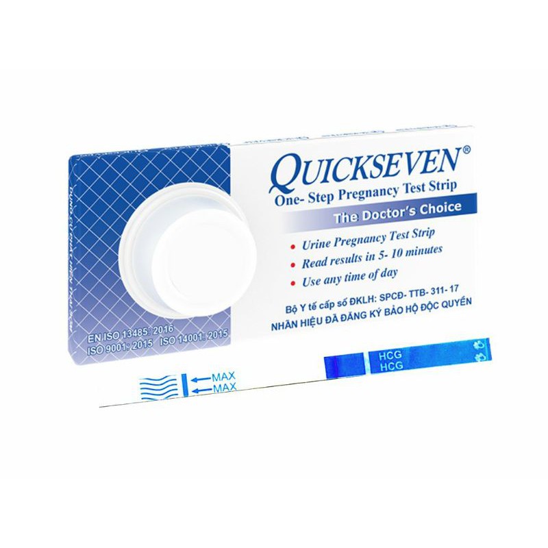 Que Thử Thai Quickseven, Quicktana 1 Hộp 1 Que